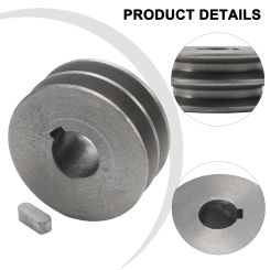 Machined for Alignment V Belt Pulley Cast Iron A Type Double Slot Suitable for Motors Works Well with A Type V Belt Timing Belt