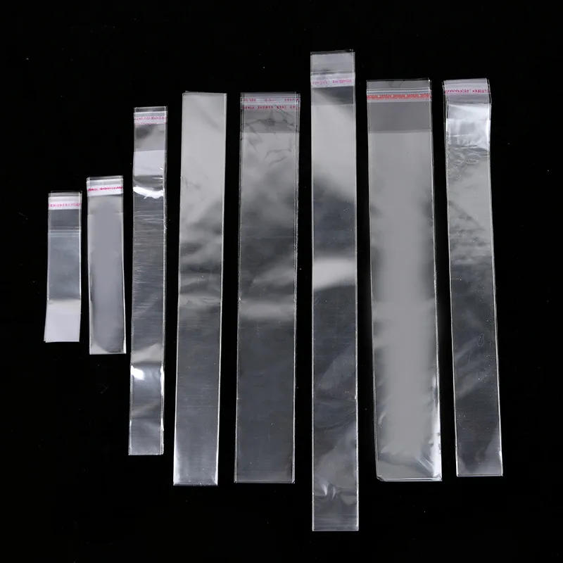 Description Picture 4 of itemTETP 200Pcs Long Clear Self Adhesive Bags For Bracelet Necklace Pencil Jewelry Gifts Accessories Packaging Storage Plastic Bag