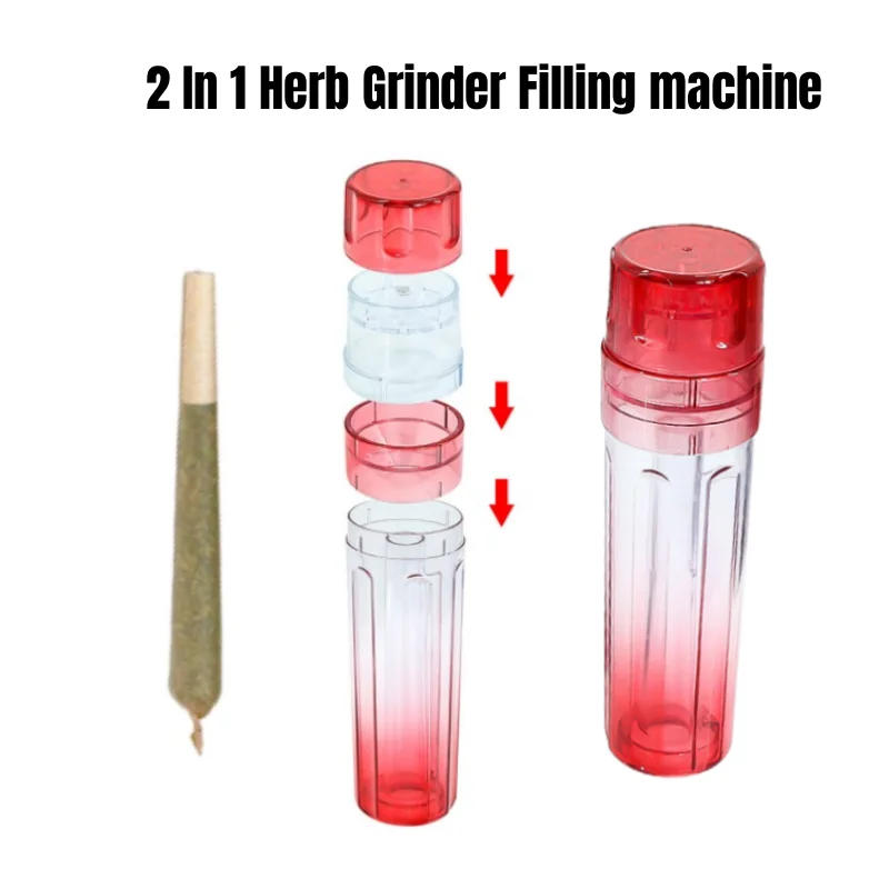 Description Picture 4 of itemHAPPY Manual Tobacco Grinder 2 In1 One Piece Filling Horn Tube Pre Roll Cone Roller Cigarette Maker Smoking Accessories