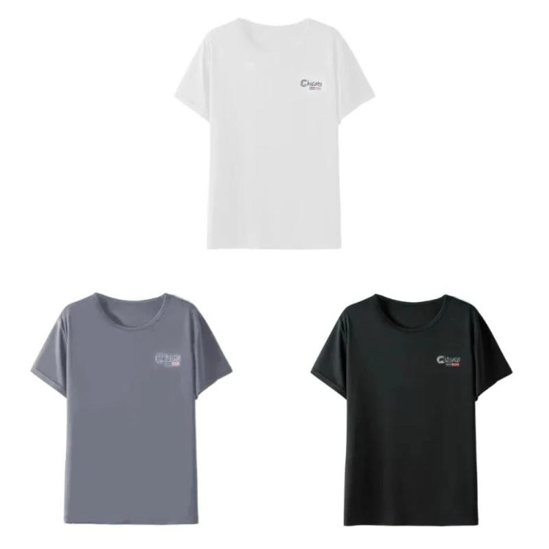 Description Picture 3 of itemFashion Breathable Ice Silk T Shirts Quick Dry Loose Short Sleeve Sportswear Thin O-neck Men's Sport T-shirt Men