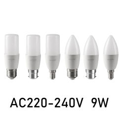 10Pcs LED candle lamp 9W E27 E14 B22 Led Bulb Bombillas AC 220V Lamparas Lamp for Home Office Decoration Lighting for Room