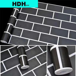 Brick Pattern Self-adhesive Wallpaper Waterproof Peel and Stick Wall Stickers Restaurant Background Wall Decoration Renovation
