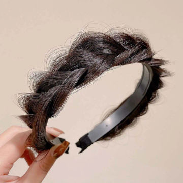 Braid Hair Accessories Wide-brimmed Korean Style Hair Styling Accessories Fishbone Braid Twist Hairbands Hair Hoop Wig Headband
