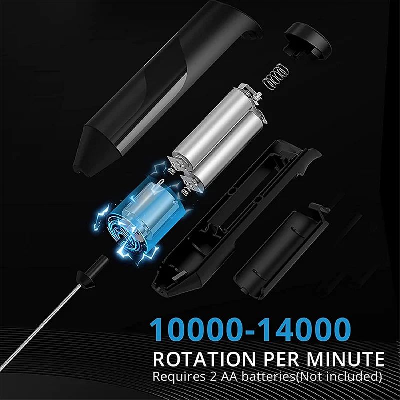 Description Picture 3 of itemMini Electric Milk Foamer Blender Wireless Coffee Whisk Mixer Handheld Egg Beater Cappuccino Frother Mixer Kitchen Whisk Tools