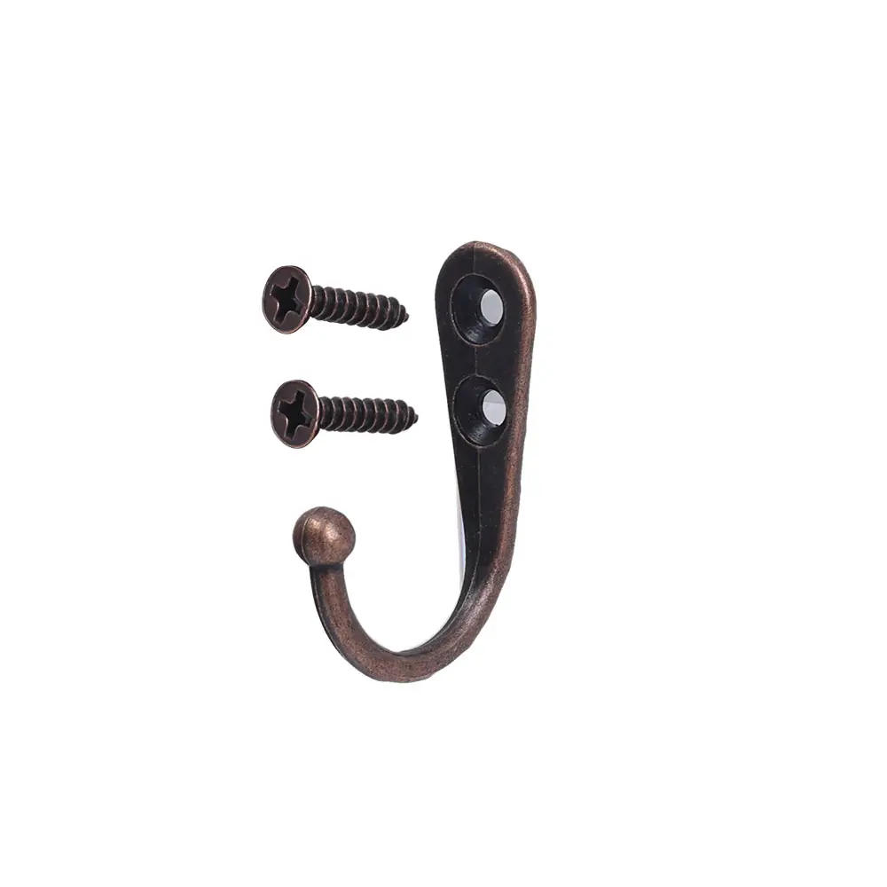 Description Picture 4 of itemAlloy Hooks with Screw Bathroom Towel Clothes Storage Hooks Key Hangers Storage Gold Silver Racks Home Door Kitchen Organizer