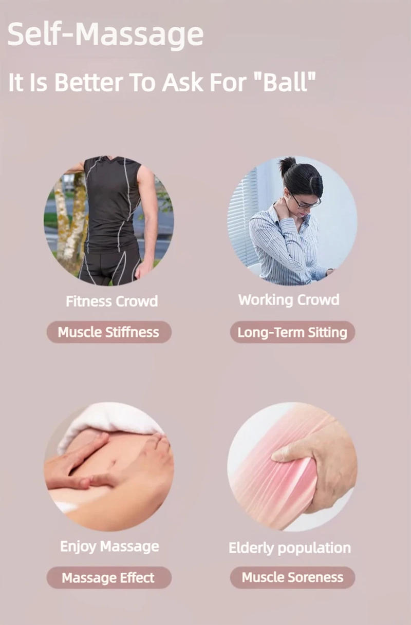 Description Picture 3 of itemTpe 6CM Fascia Ball Deep Tissue Muscle Relaxation Exercise Sports Fitness Yoga Massage Trigger Point Stress Pain Relief