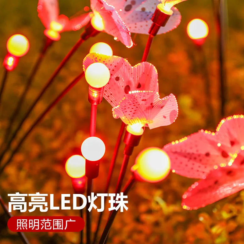 Description Picture 3 of itemD2 Outdoor Solar Garden Lights Powered Firefly Lights Solar Outdoor Lamp Waterproof Garden Decor Home Lawn Lights for Decoration