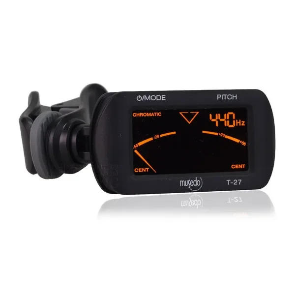 Description Picture 2 of itemHot Sell musedo T-27 Electric Acoustic Guitar Tuner Digital LCD Clip-On Chromatic Guitar Bass Ukulele Violin Tuner - Fast Tuning