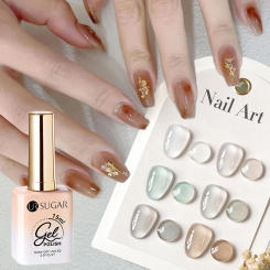 UR SUGAR 15ml Jelly Nail Gel Nude Gel Nail Polish White Cafe Brown Translucent Soak Off Gel Vernis Semi Permanent Long Lasting