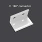 V 180 degree corner