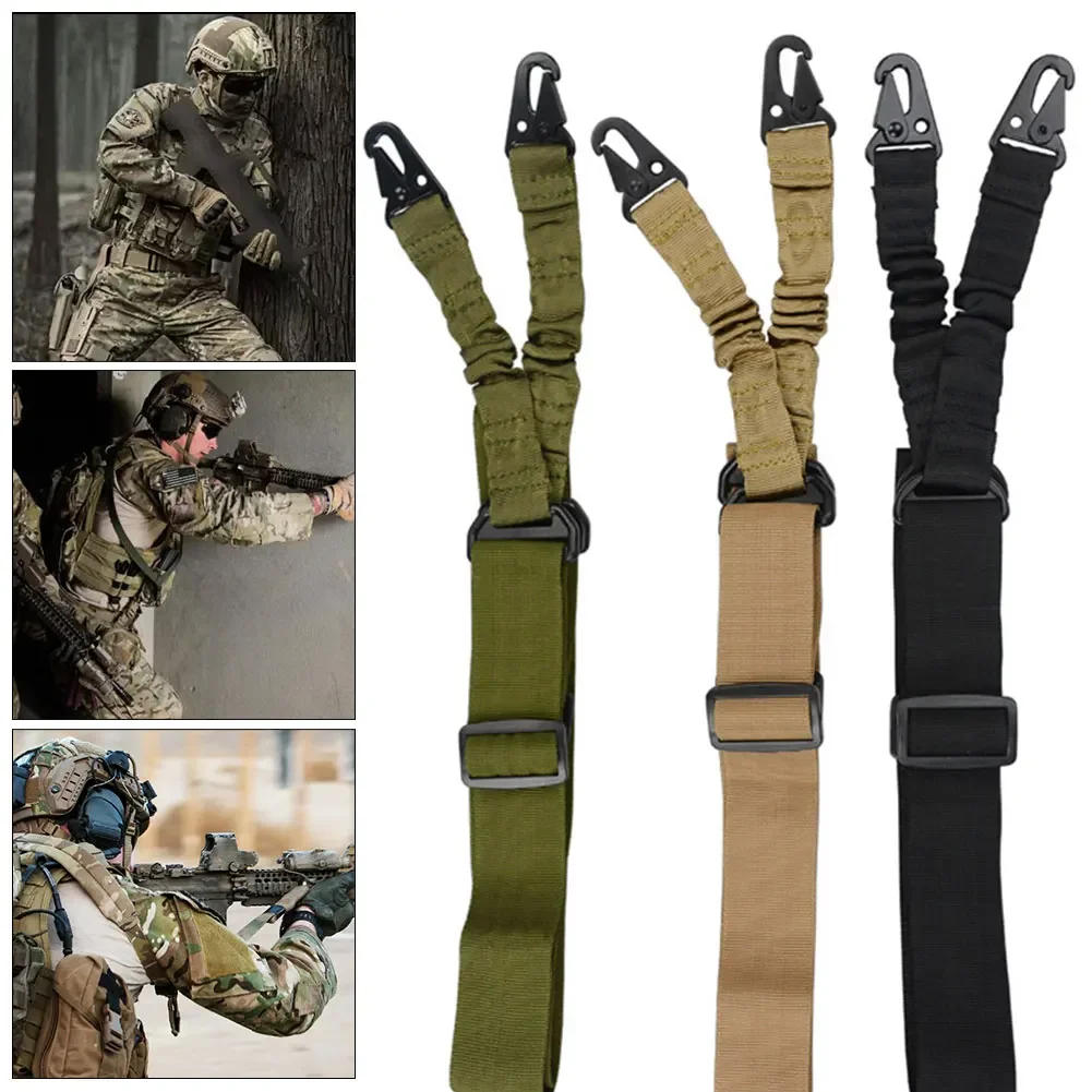 Description Picture 3 of itemOne Single Point Adjustable Bungee for Rifle Gun Sling Strap Hook Safety Belt Wild Survival Training Tactical Hunting Equipment
