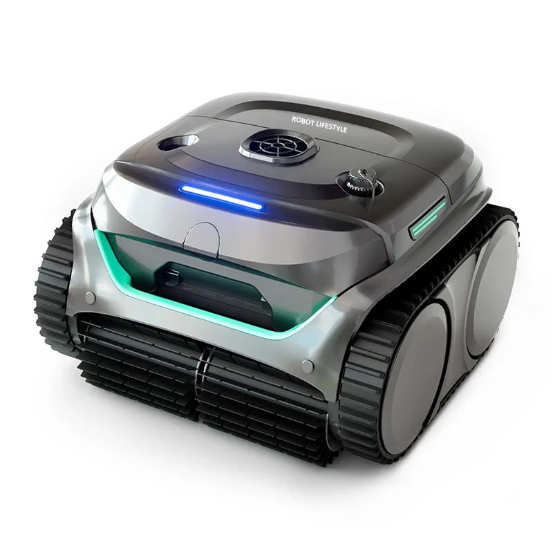 Description Picture 3 of itemRobot Pool Cleaner Cordless APP Cleaning Background and Walls 180um+Ultra Fine Filter 3Hours Runtime Scheduled Periodic