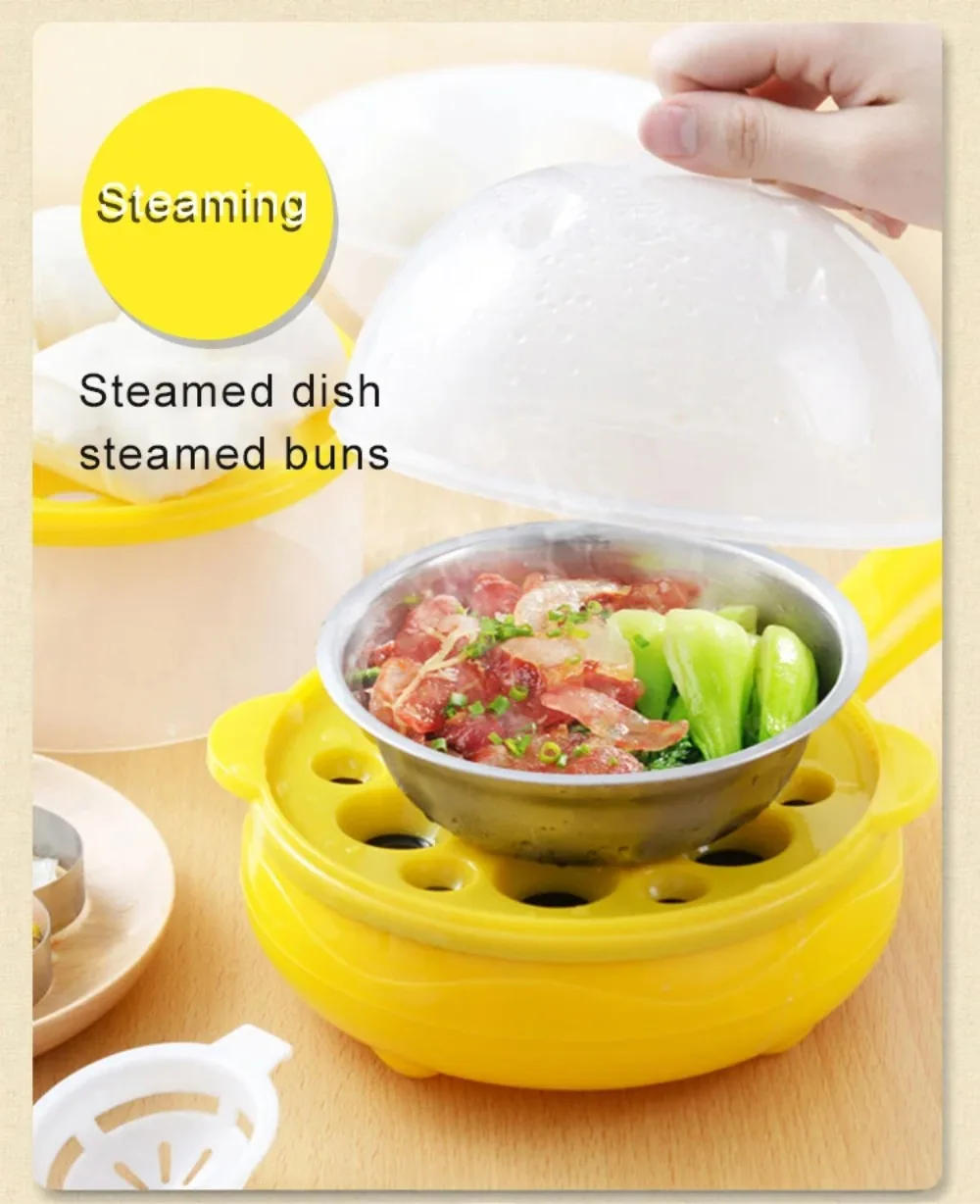 Description Picture 5 of itemMini Multicooker,Non-Stick Saucepan,Cooking Pots for Fried Eggs Steak Fried Rice,Steamer for Bun Dumpling,Kitchen Pots Offers