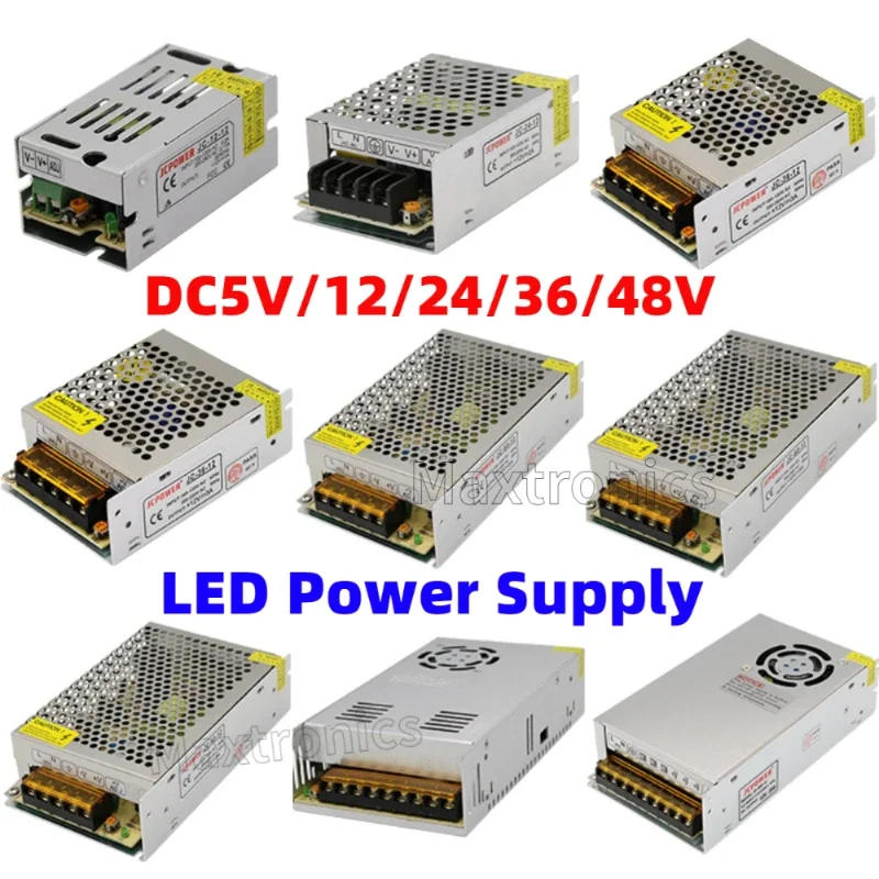 Description Picture 2 of itemAC110-240V To DC5V 12V 24V 36V 48V Switching Power Supply For Led Strip Light/Modules Transformer Power Supply Source Adapter