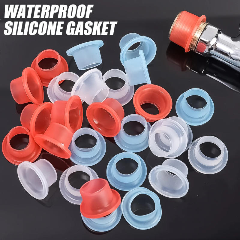 Description Picture 5 of item10/30Pcs Waterproof Silicone Gaskets Faucet Leak-proof Washer Pipe Valve Plug Prevent Dripping Threaded Pipe Fitting Seal Buckle