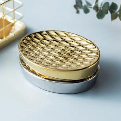 Decoration Thicken Ceramic Soap Rack Waterproof Luxury Bathroom Soap Holder non-slip Multifunction Soap tray Household