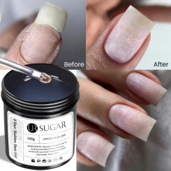 UR SUGAR 150g Fiber Rubber Base Gel Repair Nails Acrylic Hard Gel Milky White Clear Nude Nails Art Manicure Semi Permanent