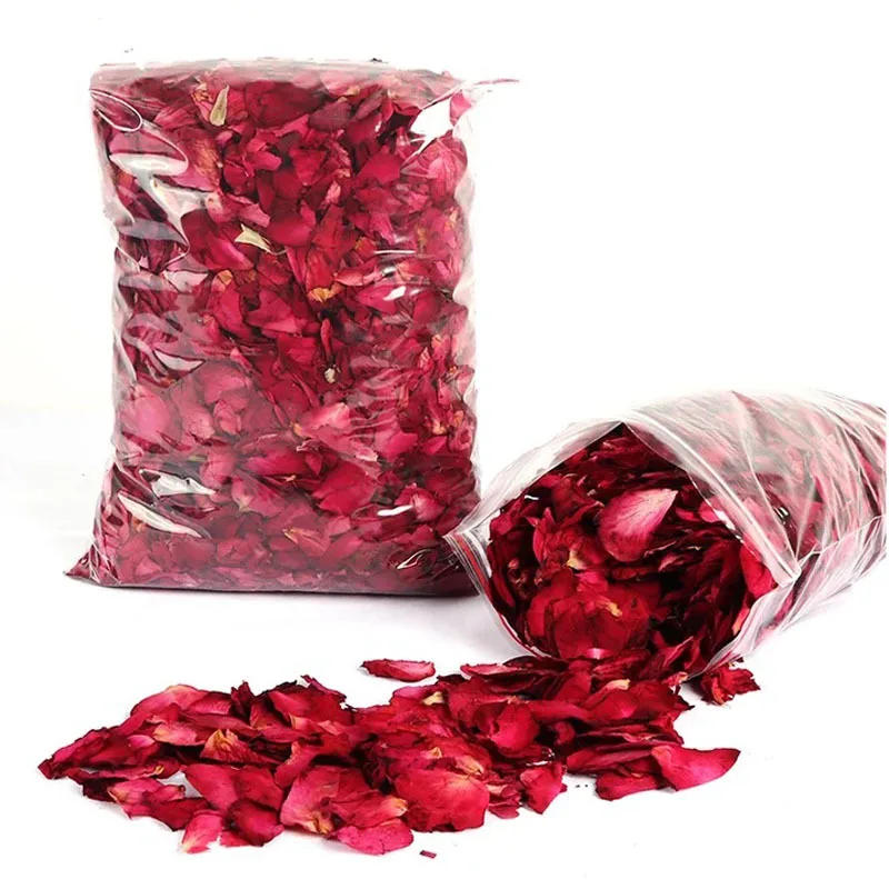 Description Picture 5 of item50g Romantic Natural Dried Rose Petals Bath Dry Flower Petal Spa Whitening Shower Aromatherapy Bathing Supply