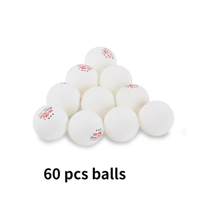 Description Picture 5 of item20pcs 60 Pcs Double Fish Table Tennis Balls V40+ 3 Star New ABS Material Plastic Poly Seamed  Ping Pong Tenis De Mesa