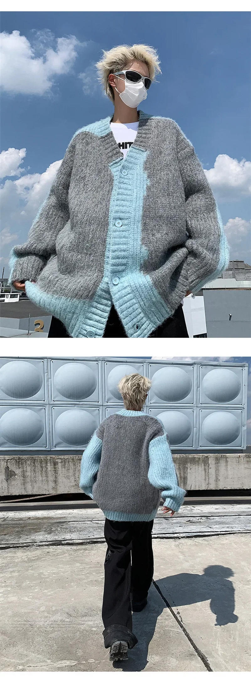 Description Picture 6 of item2023 Cropped Tweed Style Jacket Niche Design High-end Feel Spring Autumn Versatile Casual Knitted Top Deer Plush Trendy