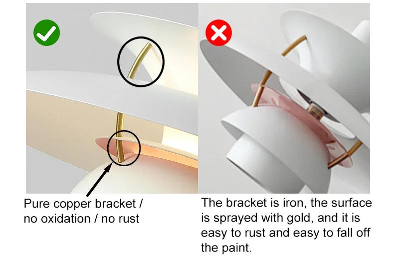 Description Picture 5 of itemDanish Design LED Art Pendant Light Multicolor Umbrella Hanging Chandelier Living Dining Room Restaurant Lustre Pendant Lamp