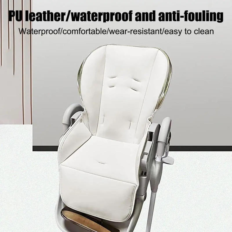 Description Picture 6 of itemToddler High Chair Leather Cover PU Leather Toddler High Chair Cover Pad Protector From Spills And Crumbs Kids Dining Chair
