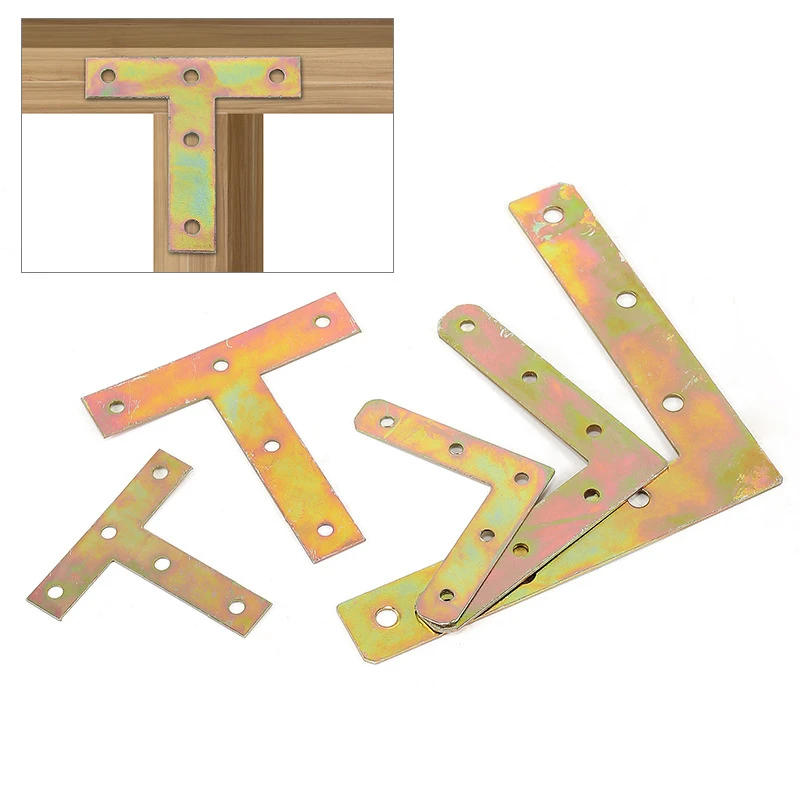 Description Picture 2 of item10pcs Photo Frame Connection Corner Bracket Flat Corner Code Furniture Connector Furniture Bracket T-style Connection Angle Code