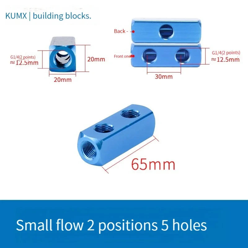 Description Picture 4 of item1/4 PT Thread Versatile Pneumatic Manifold Splitter with Quick Connectors and Multiple Ports for Efficient Air Distribution