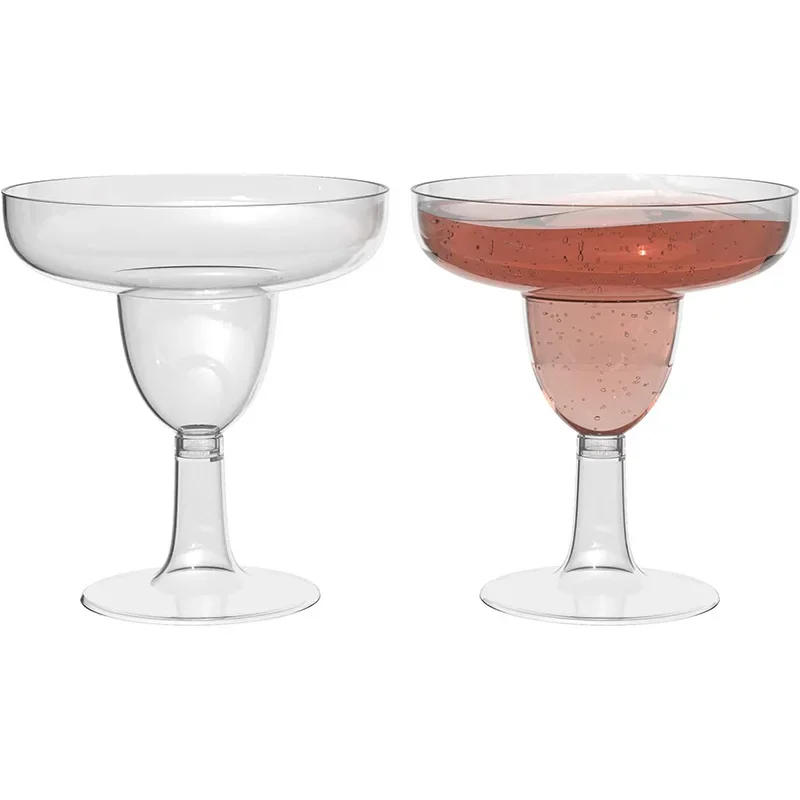 Description Picture 2 of item20pcs Disposable Cocktail Goblet Glasses Cups Plastic Transparent Drinking Champagne Glass for Wedding Party Bar Cup Decorations