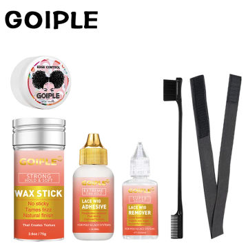 GOIPLE Waterproof Lace Glue for Wig Toupee Bond Adhesive Hair Extension Wax Slick Stick Styling Gel Edge Control for Black Women
