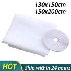130x150cm Screen Door Mosquito Anti Curtains Cortinas Nets New Adhesive Window Mesh Protector Bug Room Kitchen Insect 150x200cm