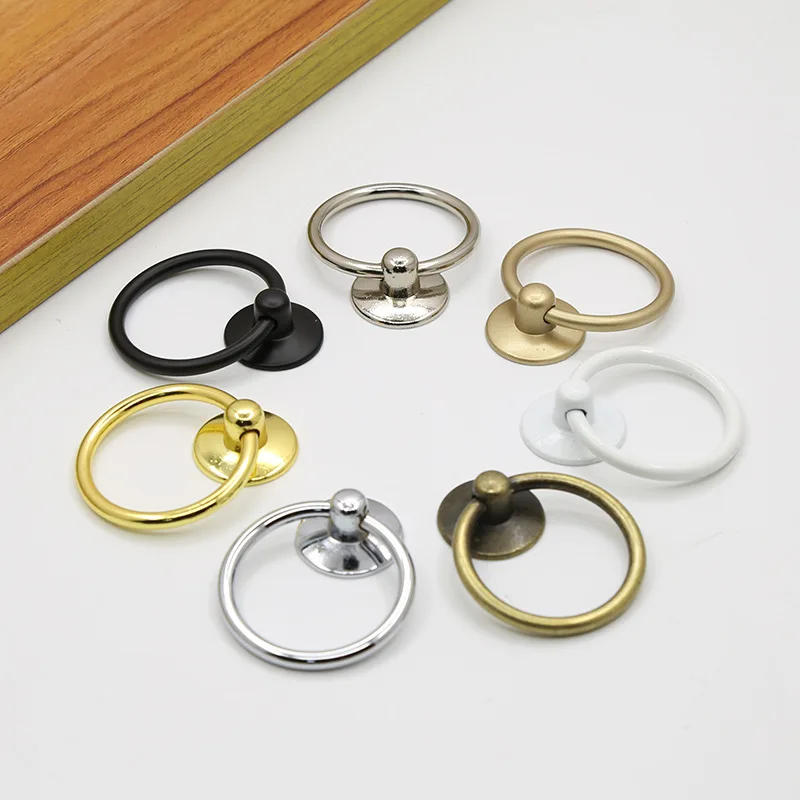 Description Picture 3 of item1PC Vintage Ring Knob Retro Dresser Drawer Handle Furniture Hardware Cabinet Ring knob Cupboard door handle
