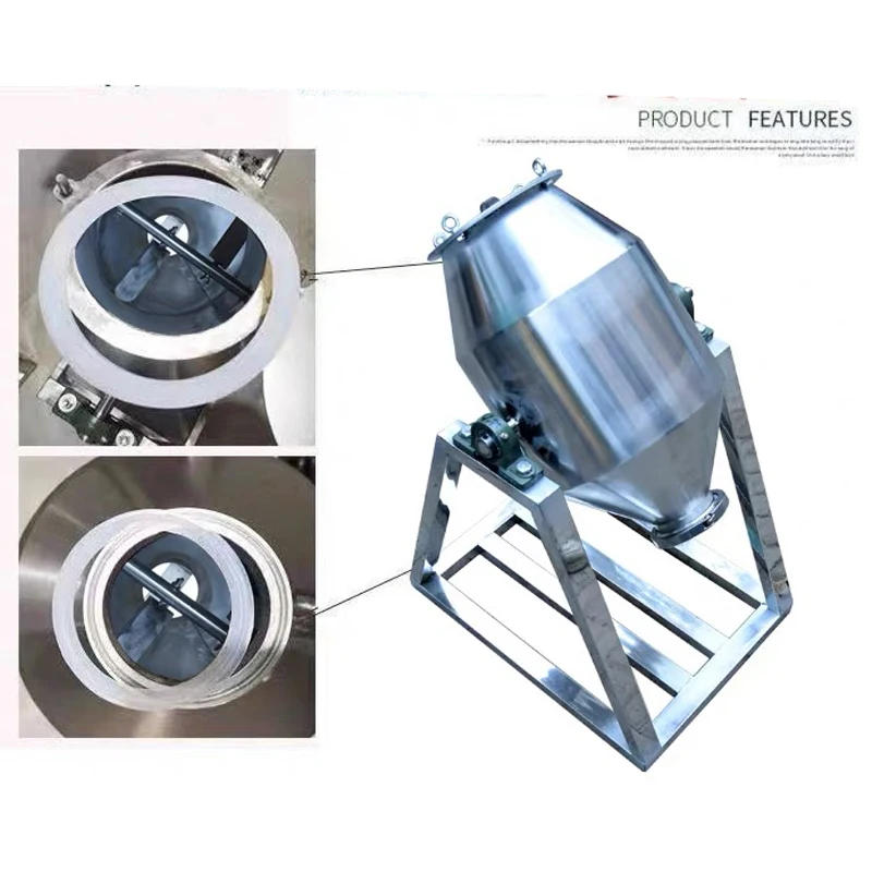 Description Picture 6 of item5/10/20L Manual Small Powder Mixer – For Herbs, Nutrition, Animal Feed & Food Premix Commercial & Home Use