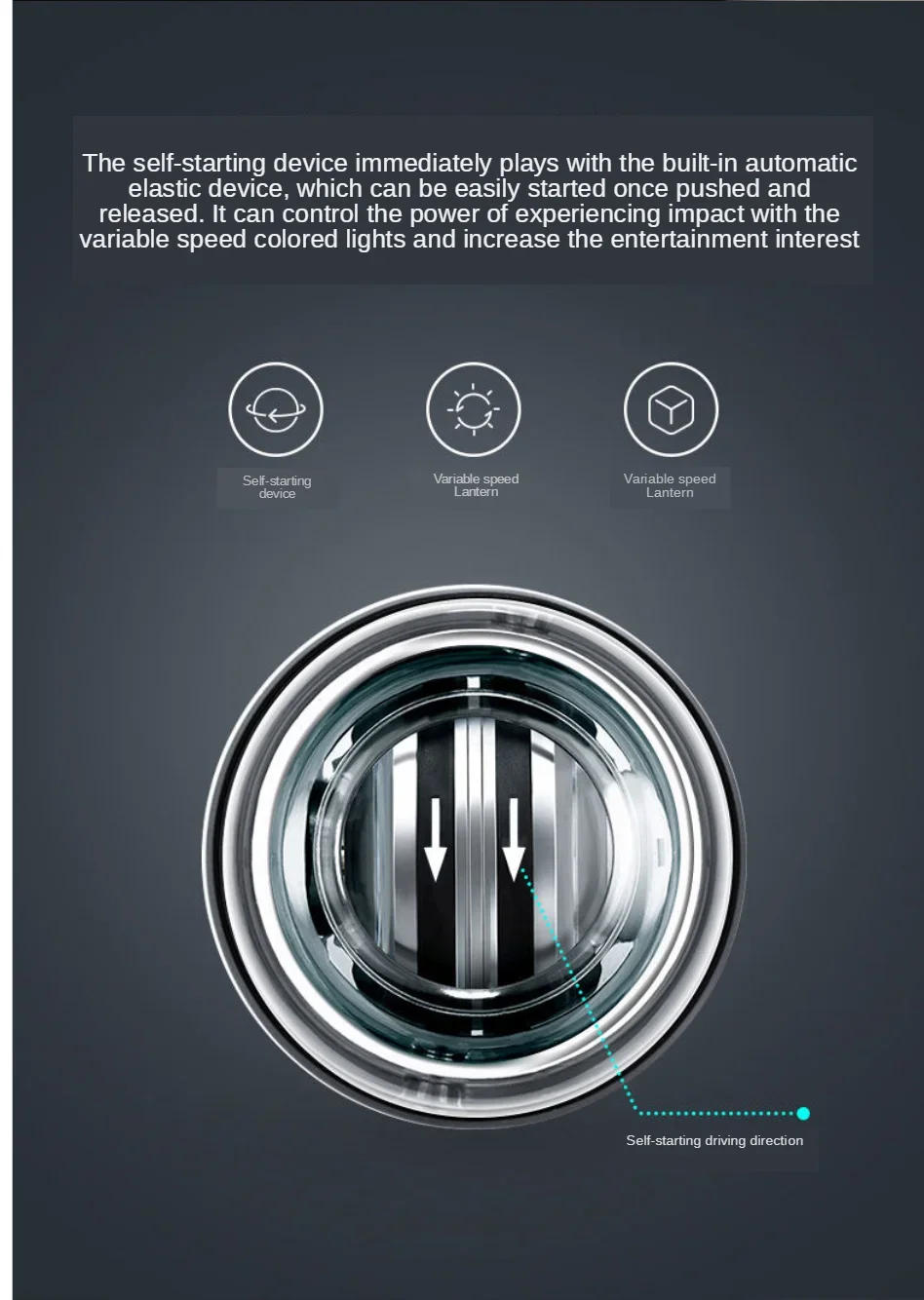 Description Picture 4 of itemLED Gyroscopic Powerball Autostart Range Gyro Power Wrist Ball Arm Hand Muscle Force Trainer Fitness Equipment