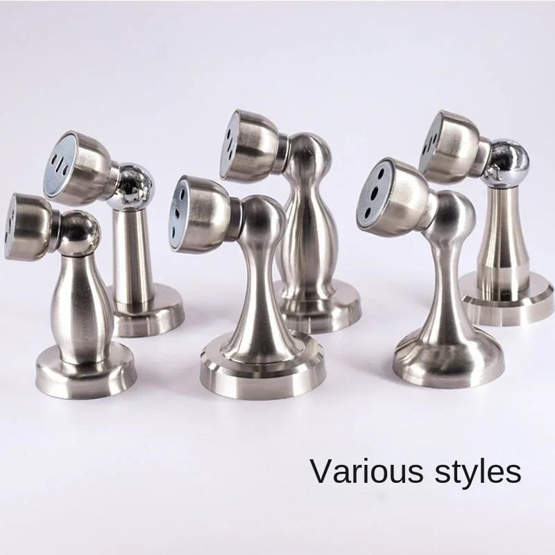 Description Picture 3 of itemStainless Steel Door Magnetic Suction Kitchen Bathroom Anti-collision Floor Suction Bedroom Door Stopper Hardware Accessories