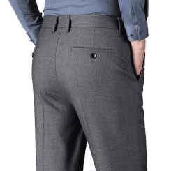 High Waist Loose Trousers Business Men's Straight All-Matching Fashion Quality Middle-Aged Leisure Formal Trousers