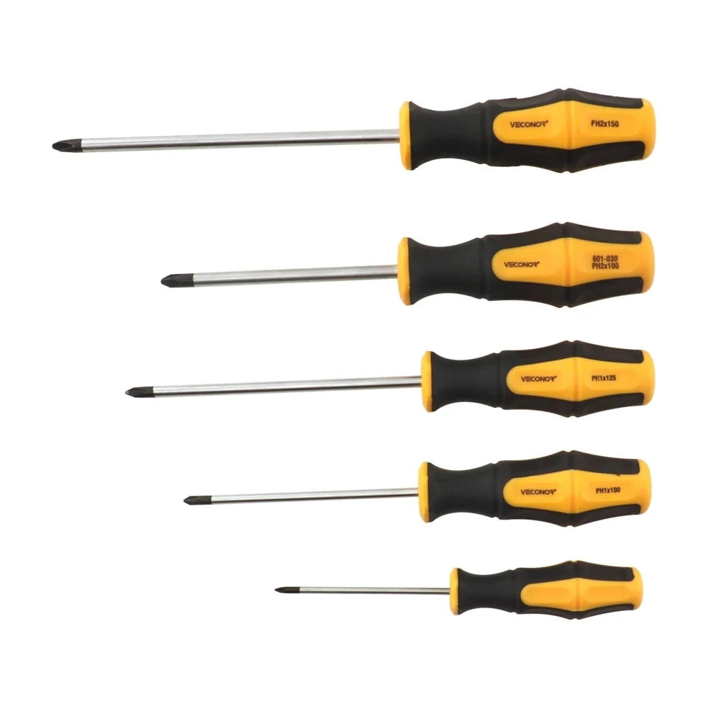 Description Picture 2 of item1pc Magnetic Phillips Cross Head Screwdriver PH0 PH1 PH2 Multifunctional Household Basic Anti Slip Manual Screw Drive Tool