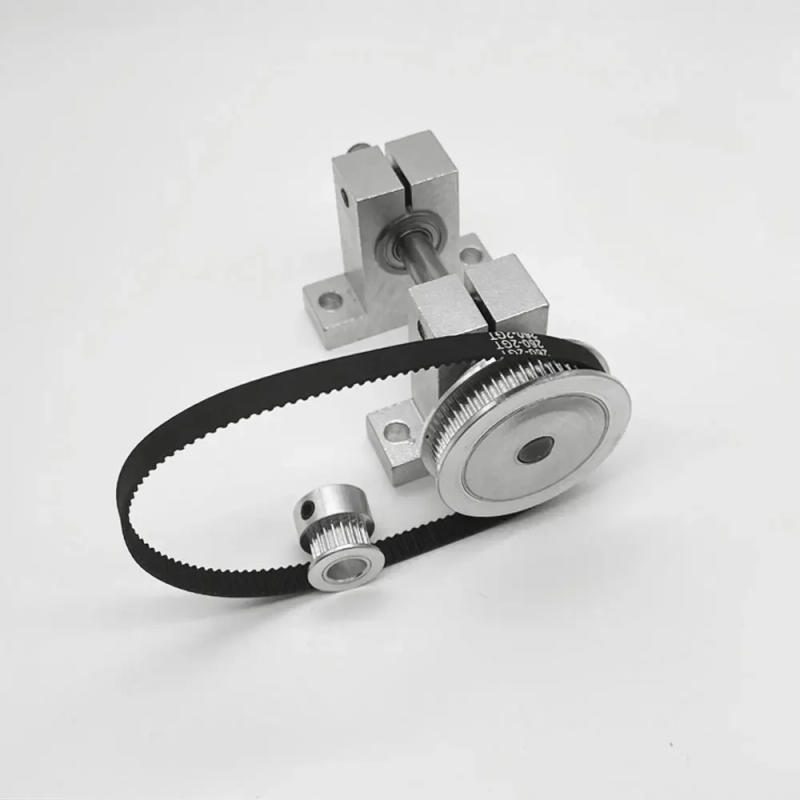 Description Picture 6 of itemMotor Vertical Double Bearing Seat Synchronous Wheel Speed Reducer Gearbox High Torque Rotating Tool Synchronous Belt Single