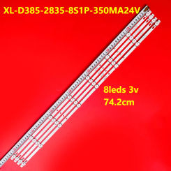 100% New 4 pcs/Kit LED Strips for XL-D385-2835-8S1P-350MA24V 4X8 43-D385X012X-X03A LTV-4008 DLED38.5AHXL  D385X01