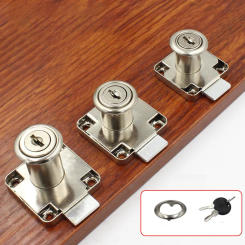 2Locks Cabinet Lock 4Keys Cabinet Cam Cupboard Door Drawer Furniture Letter Lock Mailbox Practical High Quality