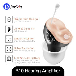 Invisible Hearing Aids Mini CIC Hearing Aid Wireless Sound Amplifier for Deafness/Elderly Adjustable Aparelho Auditivo Audifonos
