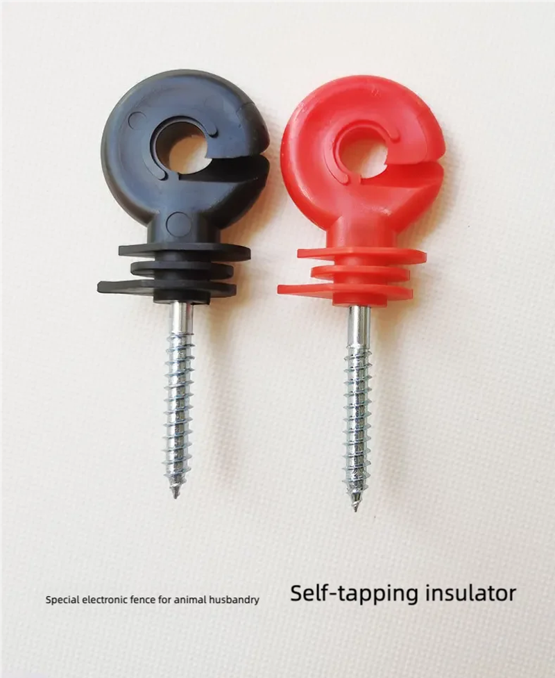 Description Picture 4 of itemElectric Fence Offset Ring Insulator Wood Post Fencing Screw Timber Tape Wire Insulators Safe Garden Buildings Accessory