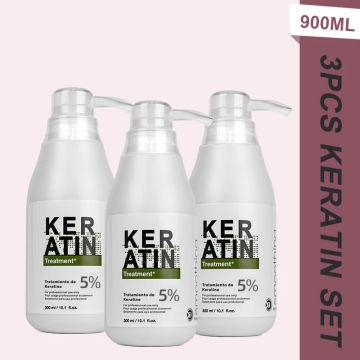 PURC Keratin Hair Treatment Set 300/1000 ml Curly Frizzy Hair Straightening Smooth Brazilian Keratin Products Salon Wholesalers