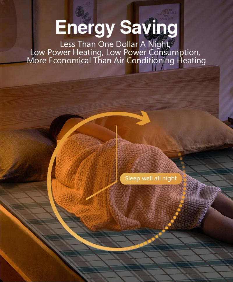 Description Picture 4 of item220V Electric Blanket Thicker Heater 70x150cm Thermal Mattress Heated Bed Warmer Electric Blanket Timer Heated Pad for Winter