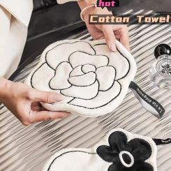 New Style Hand Towel Home Convenient Hanging Double-layer Thickened Speed Dry Absorbent Hand Cloth Kitchen And Bathroom Foot