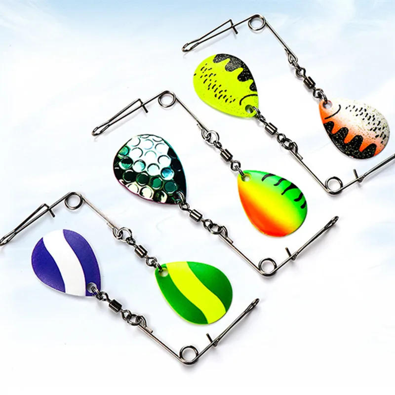 Description Picture 4 of itemFishing Wire Bait Rig Rotation Sequins DIY Colorful Spoon Lure Accessories Compound Buzz Bait