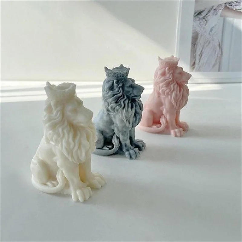 Description Picture 5 of itemLion King Silicone Candle Mold DIY Animal Handmade Soap Mould Aromatherapy Plaster Epoxy Resin Making Supplies Home Decor Gifts