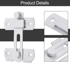 Stainless Steel Hasp Latch Lock Sliding Door Fence Pet Door Lock Door Buckle Bolt Hasp Door Latch Door Latch Security Lock