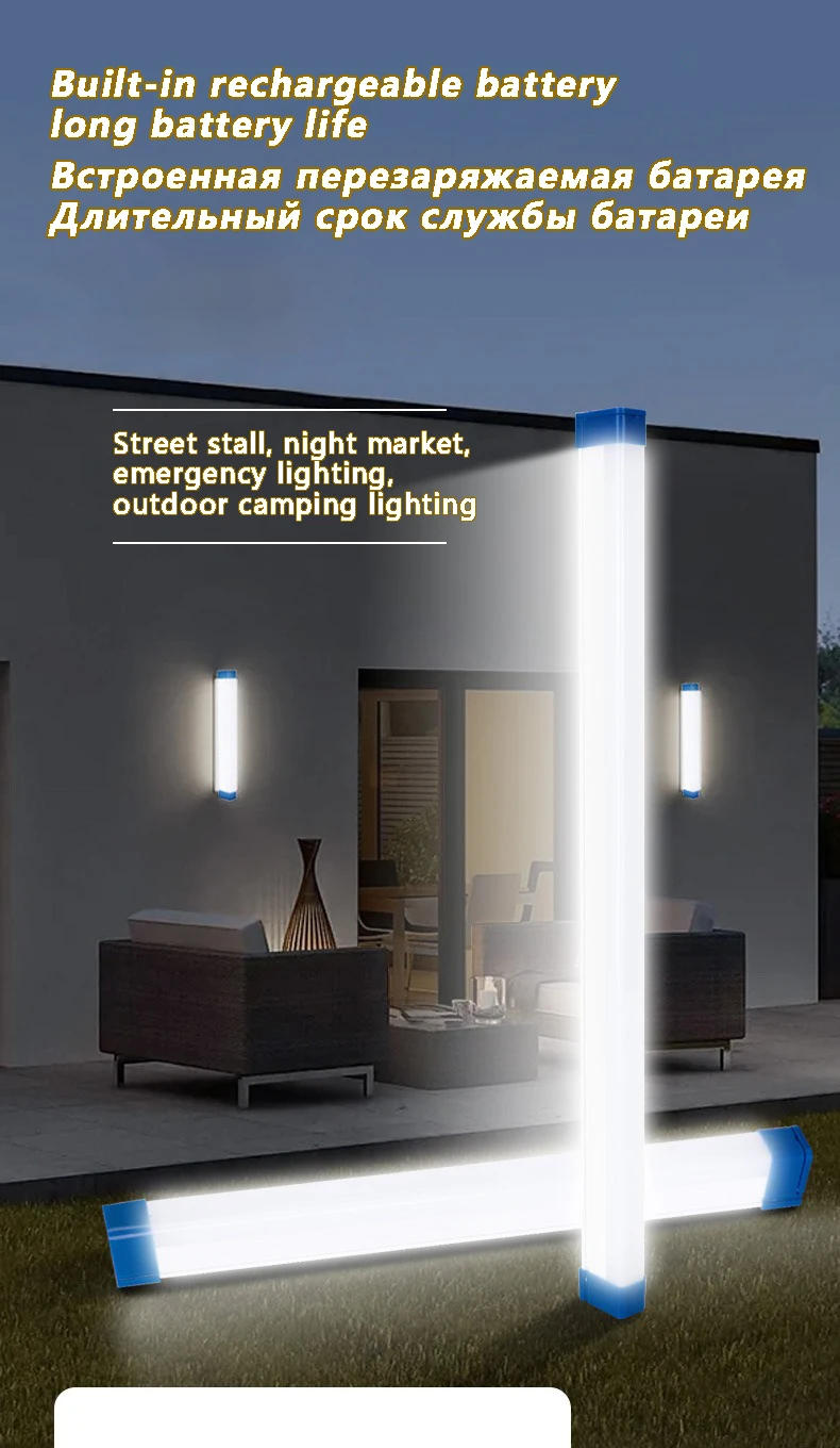 Description Picture 2 of itemLamp with battery super bright portable magnetic work lantern emergency camping reading tent  batery lights