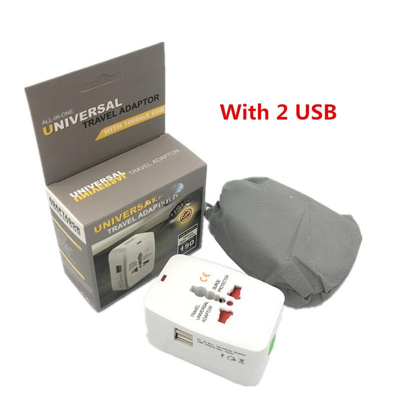 Description Picture 6 of itemTravel Adapter Socket 2USB Portable Copper Core 10A  All in 1 Universal European International Electric Converter Plug Adaptor